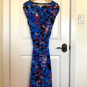 Yumi Kim Maxi Wrap Flora Dress 100% silk size S
